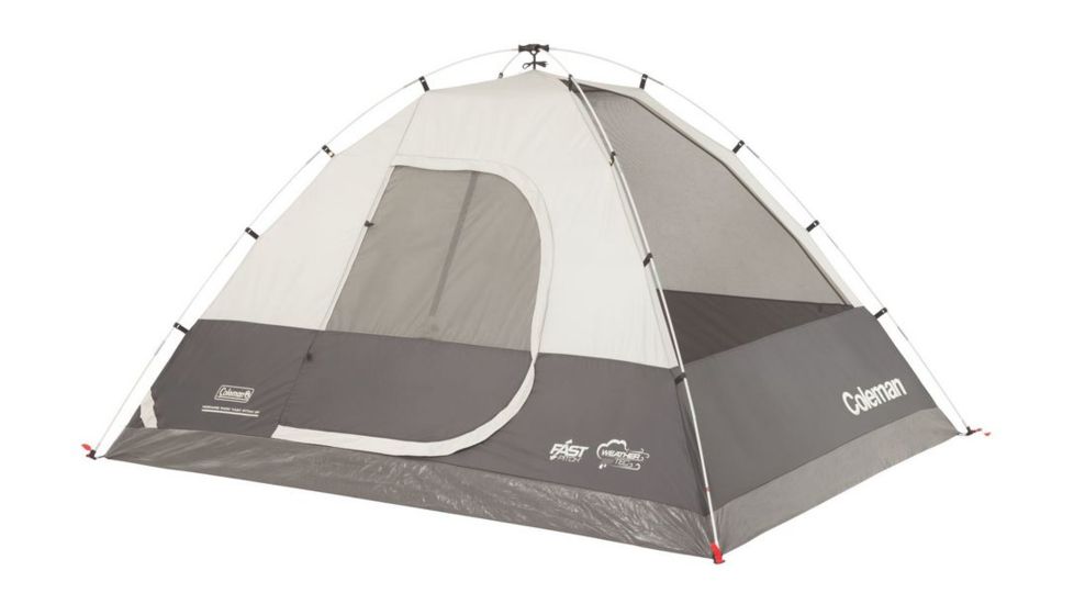 Coleman Signature Moraine Park 4-Person Fast Pitch Dome Tent W/ Rainfly, Gray, 9 x 7 ft 2000018086