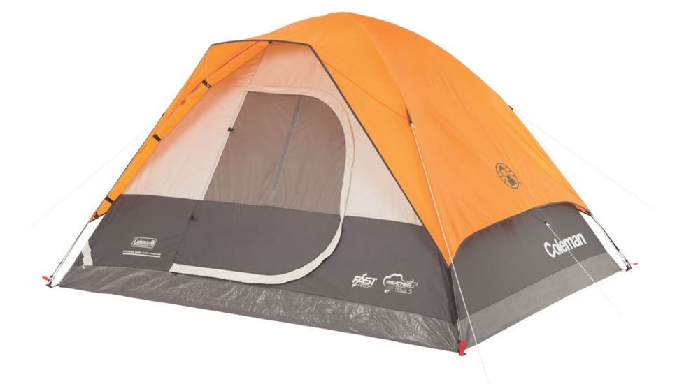 Coleman Signature Moraine Park 4-Person Fast Pitch Dome Tent W/ Rainfly, Gray, 9 x 7 ft 2000018086