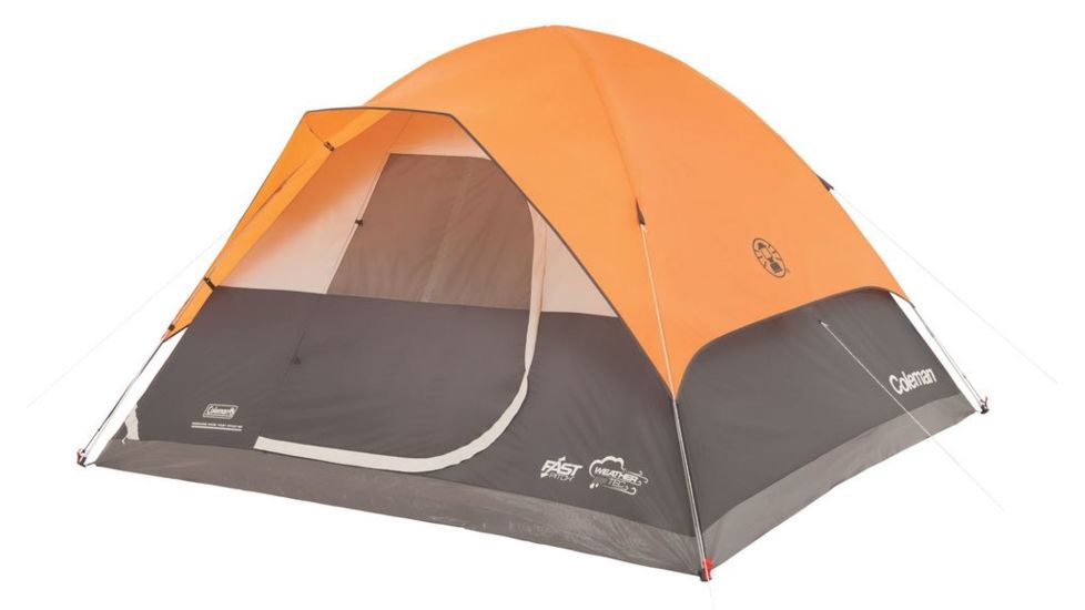 Coleman Signature Moraine Park 6-Person Fast Pitch Dome Tent W/ Rainfly, Gray, 10 x 10  ft 2000018087