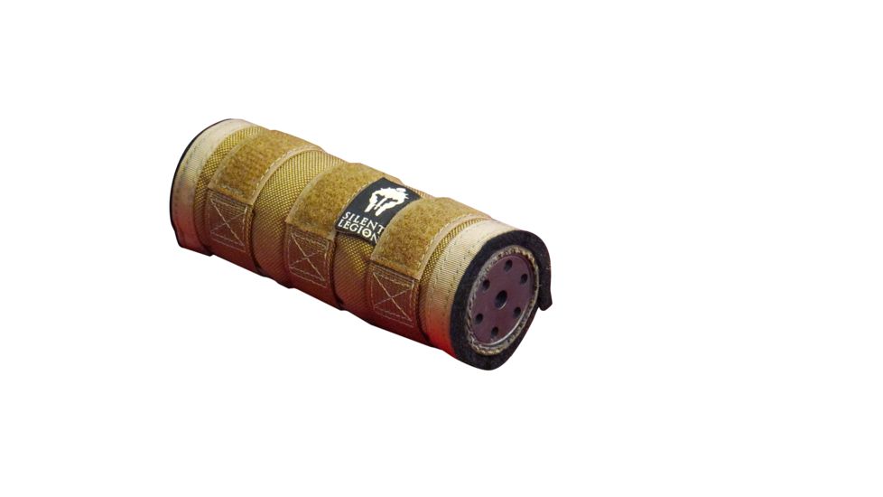 Silent Legion Suppressor Cover/Heat Shield, High Temperature, 3000F, Coyote Brown, 7 in, HC-7