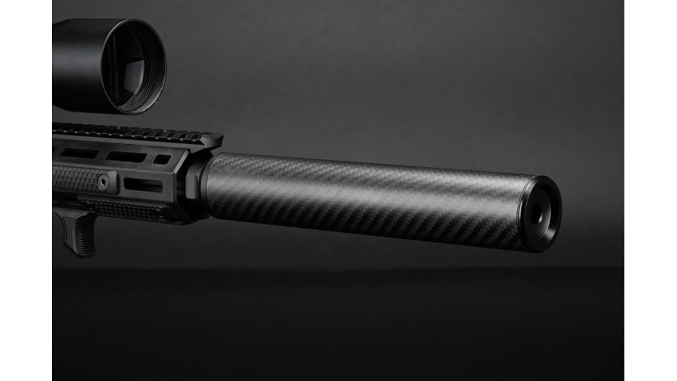 Silverback Airsoft Carbon Dummy Suppressor, Long, 24mm CW, Carbon, Long, SBA-SIL-27