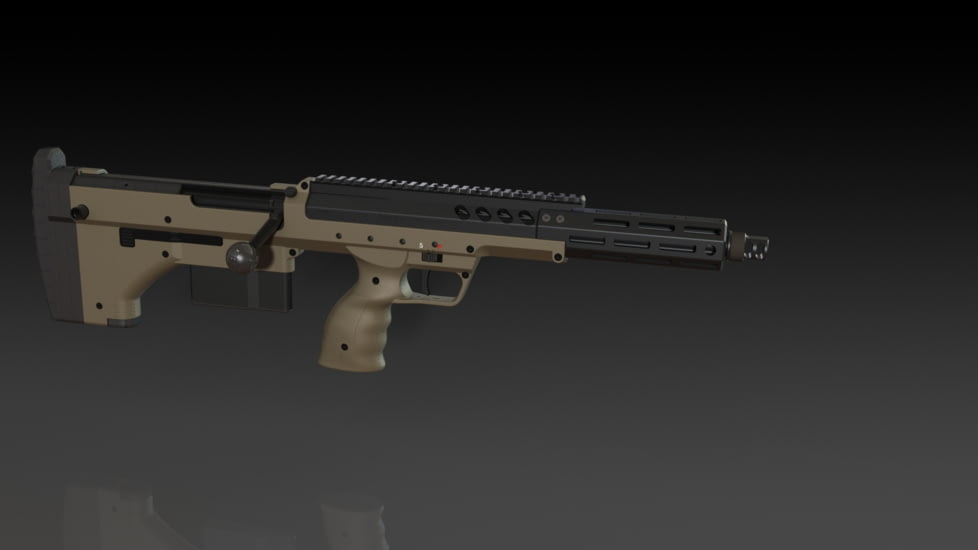 Silverback Airsoft SRS A2/M2 High Top Rail, Black, SBA-RAL-07