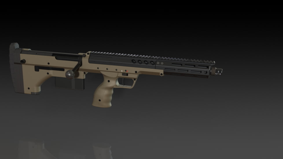 Silverback Airsoft SRS A2/M2, M2 Short Top Rail, Black, SBA-RAL-08