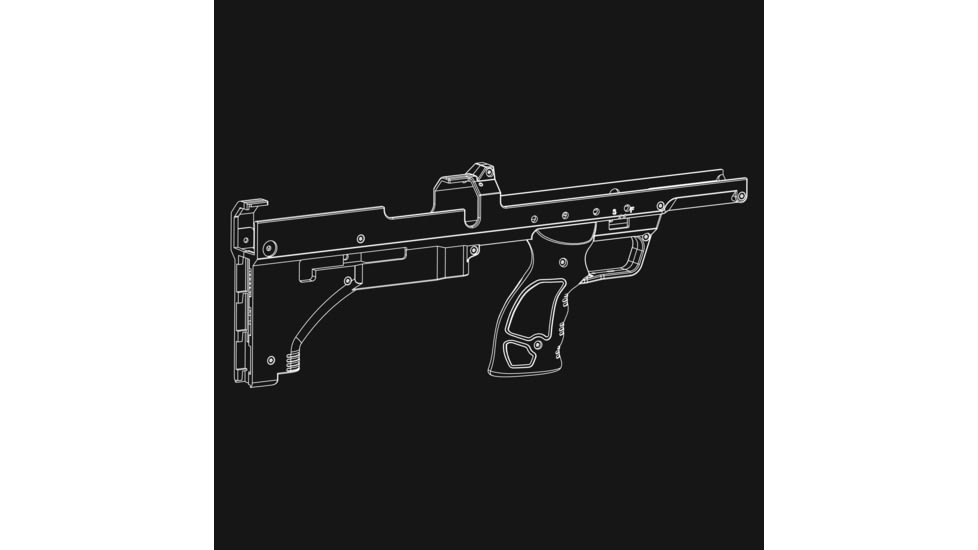 Silverback Airsoft SRS A2 Spare Nylon Stock, Flat Dark Earth, SBA-STK-09FDE