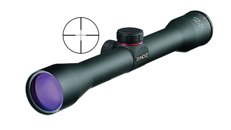 Simmons .22 Mag 4x32 Black Matte Truplex Reticle, RF Mounting Rings 561022, EDEMO1