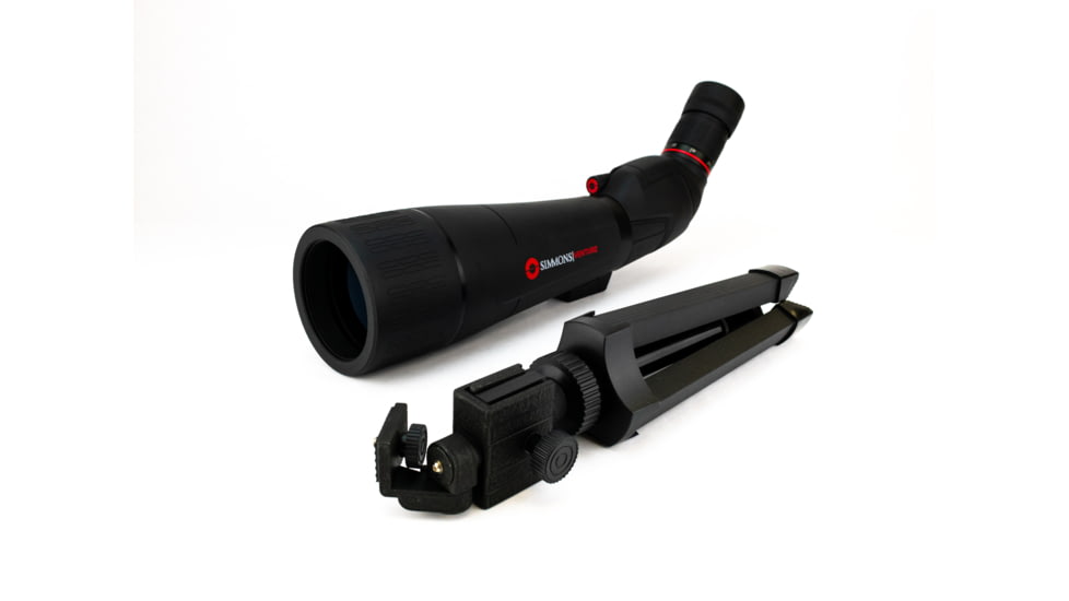 Simmons Venture 20-60x80 Spotting Scope, Angled, Fully-Multi Coated, Tripod/Hard Case/Soft Case, Black, SP206080BA