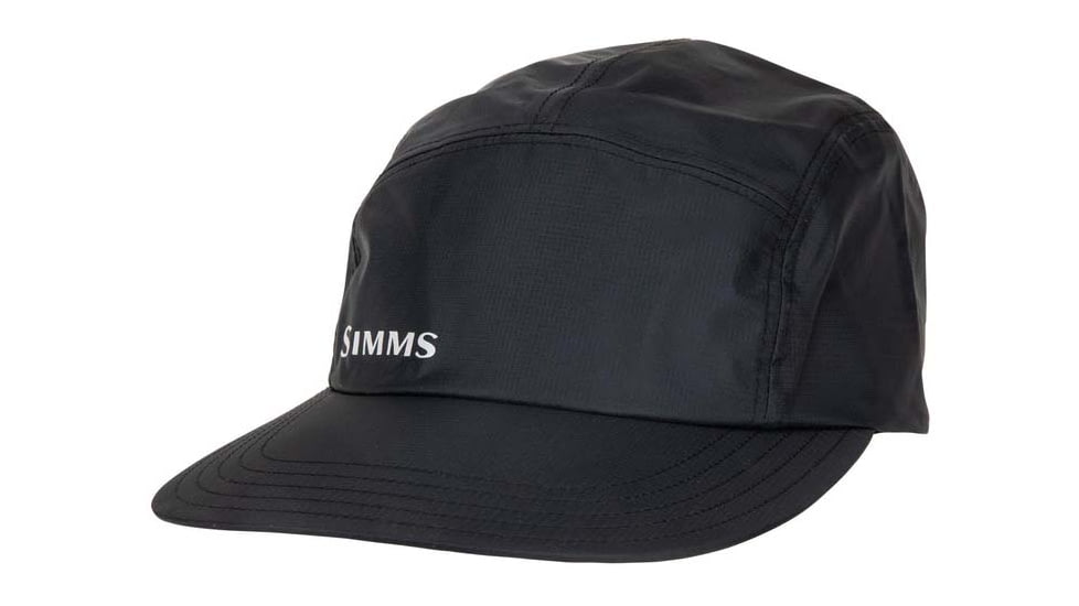 Simms Fishing Products Flyweight GORE-TEX PacLite Cap, Black, Small, fw-gore-tex-paclite-cap