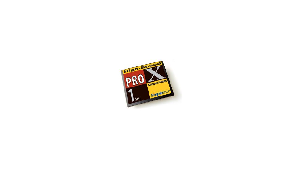 SimpleTech ProX Compact Flash 1GB Type II Card Shipping