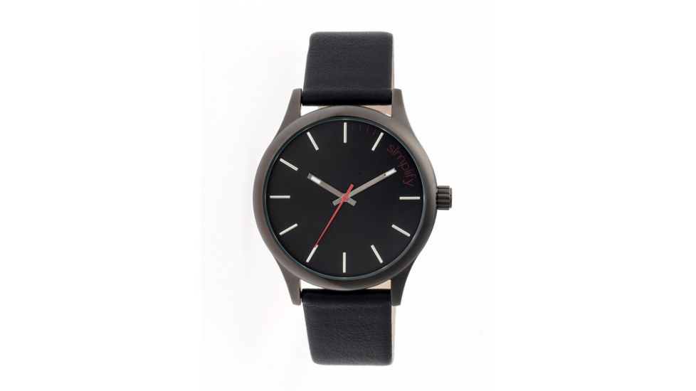 Simplify 2404 The 2400 Mens Watch, Black Band, Black Case, Black Face SIM2404
