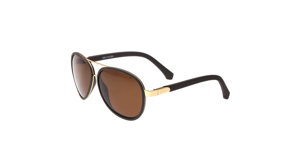 Simplify Stanford Polarized Sunglasses, Gold/Brown, One Size, SSU115-BN