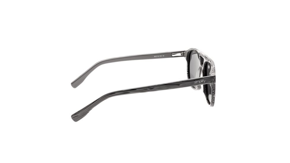 Simplify Torres Single Vision Prescription Sunglasses, Grey Frame, SSU105-GYSV