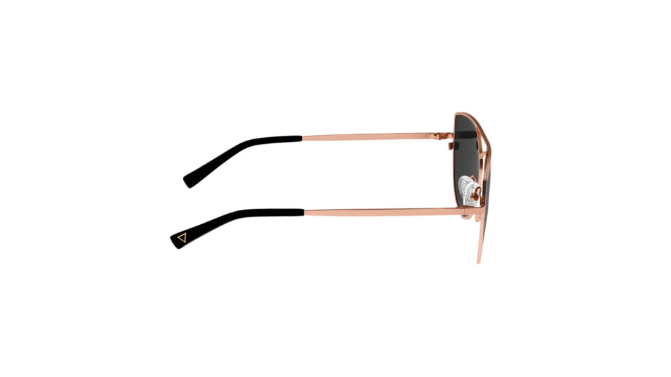 Sixty One Sunglasses Boar Polarized Sunglasses, Rose Gold Frame, Black Lens - Womens, SIXS144RG