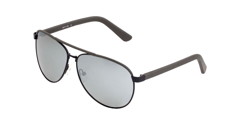 Sixty One Sunglasses Wreck Polarized Sunglasses - Unisex, Black/Silver, One Size, SIXS107BK