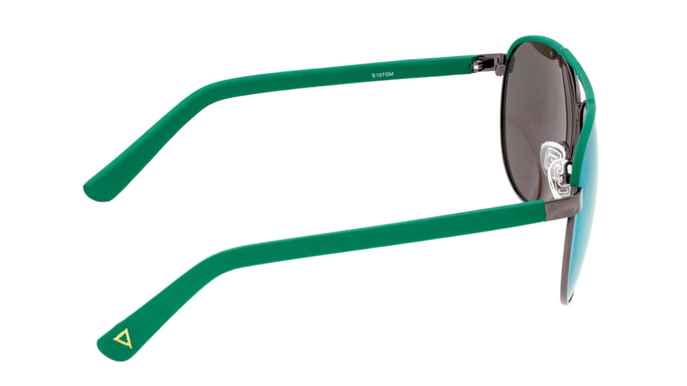 Sixty One Sunglasses Wreck Polarized Sunglasses - Unisex, Gunmetal/Green, One Size, SIXS107GM