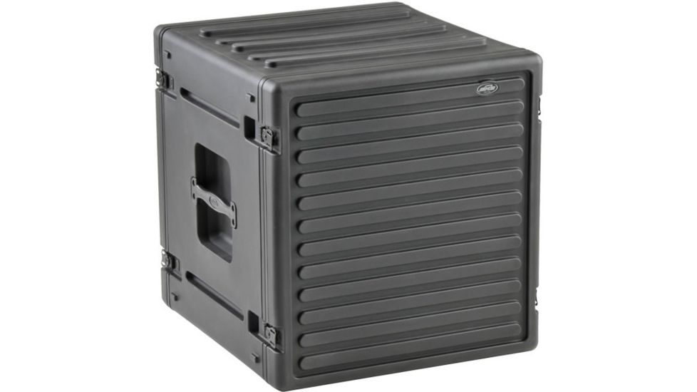 SKB Cases 12U Space Roto Molded Rack, Black, 25 in. X 24 in. X 24 in. 1SKB-R12U