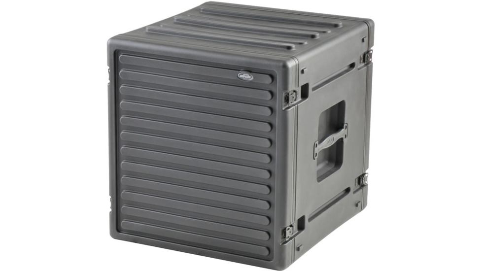 SKB Cases 12U Space Roto Molded Rack, Black, 25 in. X 24 in. X 24 in. 1SKB-R12U