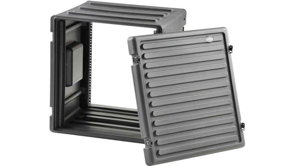 SKB Cases 12U Space Roto Molded Rack, Black, 25 in. X 24 in. X 24 in. 1SKB-R12U