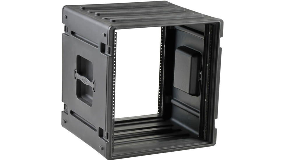 SKB Cases 12U Space Roto Molded Rack, Black, 25 in. X 24 in. X 24 in. 1SKB-R12U