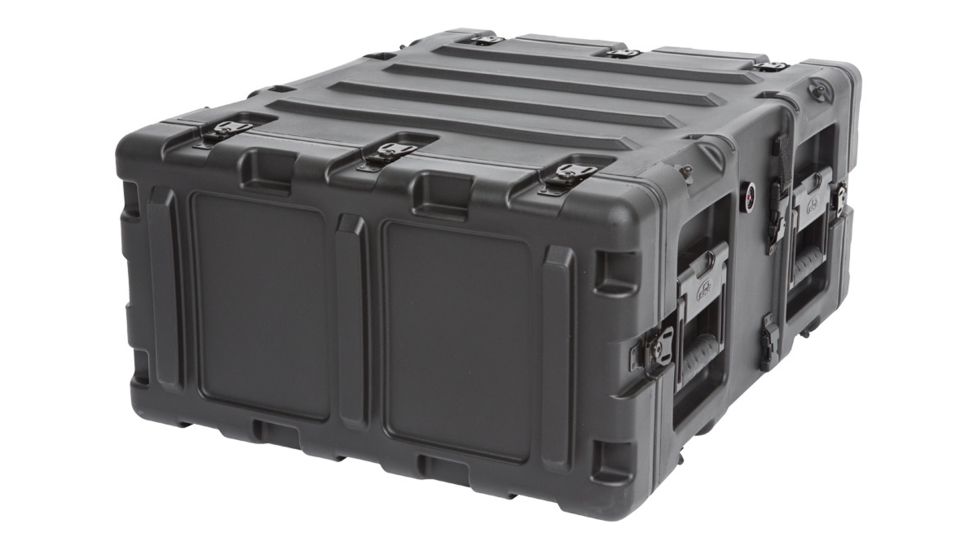 SKB Cases 4U Non-Removable Shock Rack, Rackable Depth 20in, Black, 24in x 19in x 7in 3RS-4U20-22B