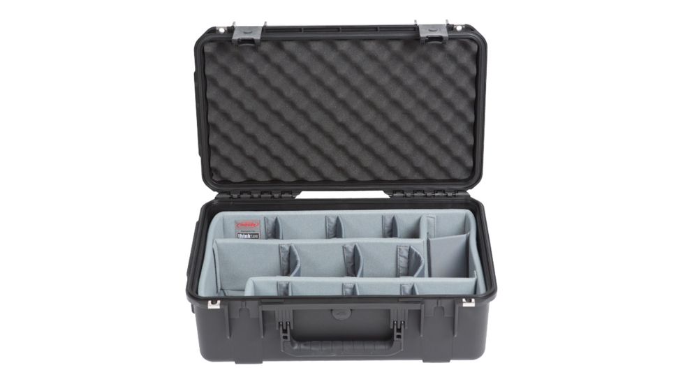 SKB Cases iSeries Case w/Think Tank Designed Photo Dividers, Black, 19.5in x 10.5in x 7in 3i-2011-8DT