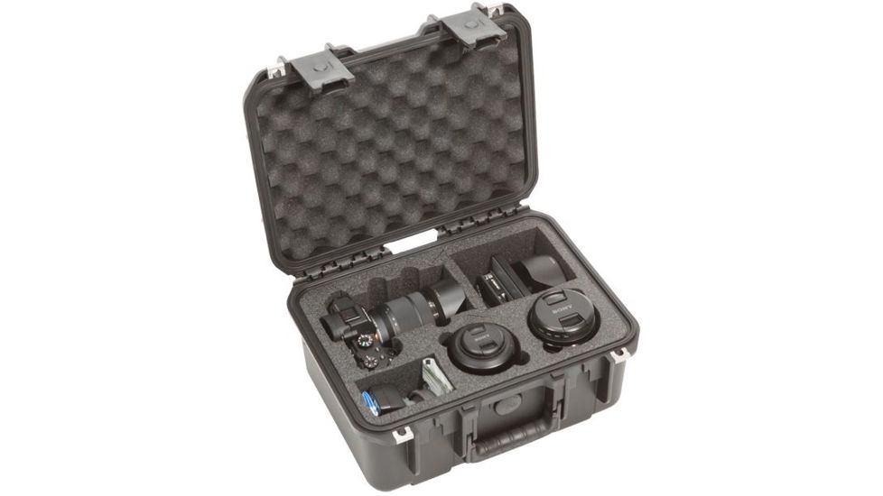 SKB Cases iSeries Sony A7/A7ii Camera w/2 Lens pockets, Accessories, Black 3i-13096SA7