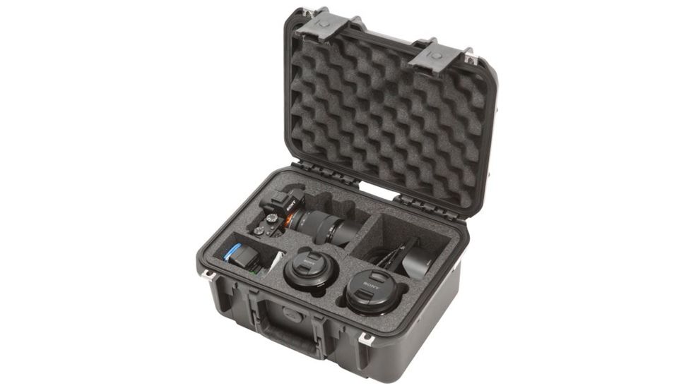 SKB Cases iSeries Sony A7/A7ii Camera w/2 Lens pockets, Accessories, Black 3i-13096SA7