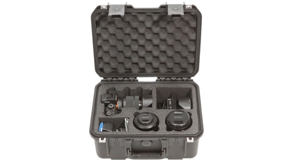SKB Cases iSeries Sony A7/A7ii Camera w/2 Lens pockets, Accessories, Black 3i-13096SA7
