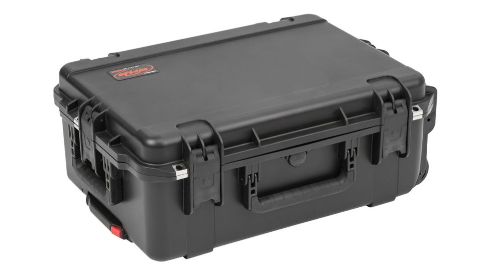 SKB Cases iSeries Waterproof Utility Case with Wheels and Cubed Foam, Black, 22in x 15.5in x 8in 3I-2215-8B-C