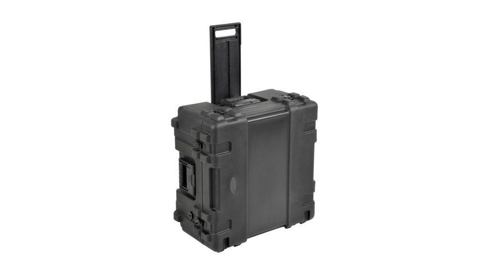 SKB Cases Roto Mil-Std Waterproof Case, 22x22x12in - No Foam Pull Handle, Wheels 3R2222-12B-EW