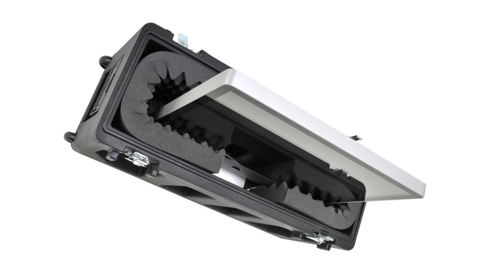 SKB Cases Roto Molded LCD screen case with universal convoluted foam insert, tow handle and wheels, fits 20 to 26 screens 3SKB-2026