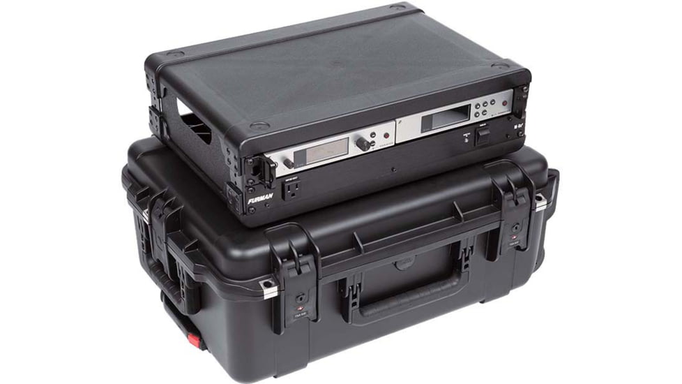 SKB Cases Seres Case Wth Removeable 2U Injecton Molded 13in Deep Rack Cage, Tsa Latches, Wheels, 3I-2215M82U