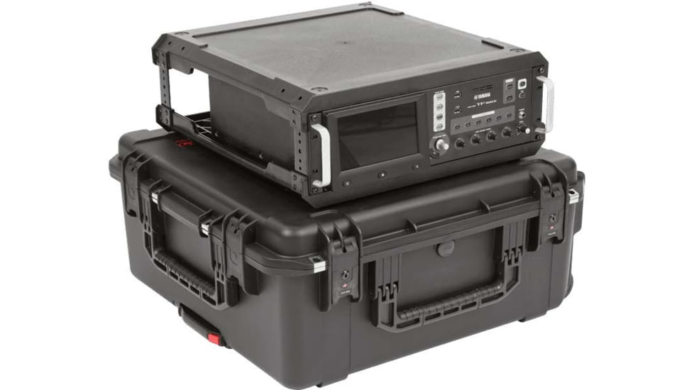 SKB Cases Seres Case Wth Removeable 3U Injecton Molded 20in Rack Cage, Tsa Lockng Latches, Wheels, 3I-2424M103U