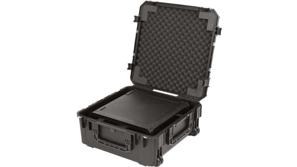 SKB Cases Seres Case Wth Removeable 3U Injecton Molded 20in Rack Cage, Tsa Lockng Latches, Wheels, 3I-2424M103U
