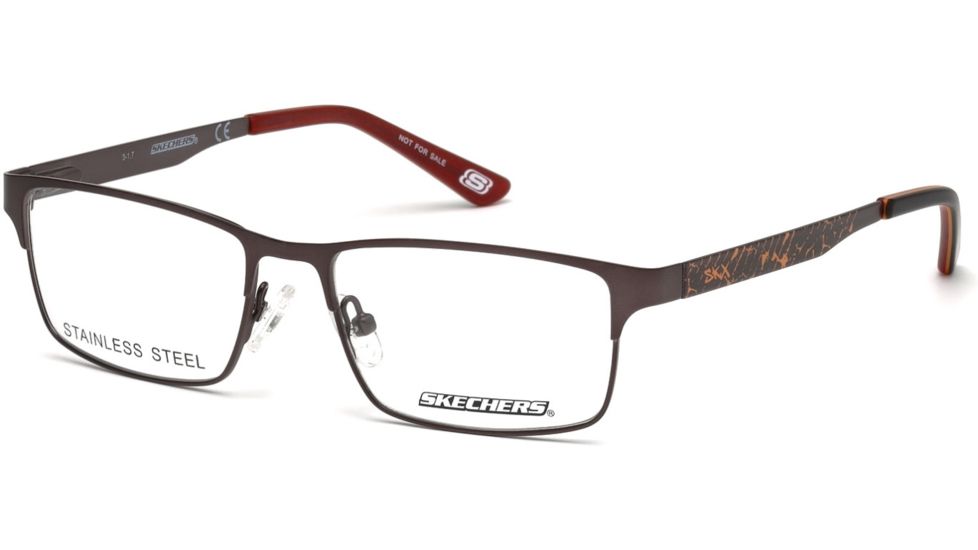 Skechers SE1149 Eyeglass Frames - Matte Gunmetal Frame Color, Matte Gunmetal Lens Color