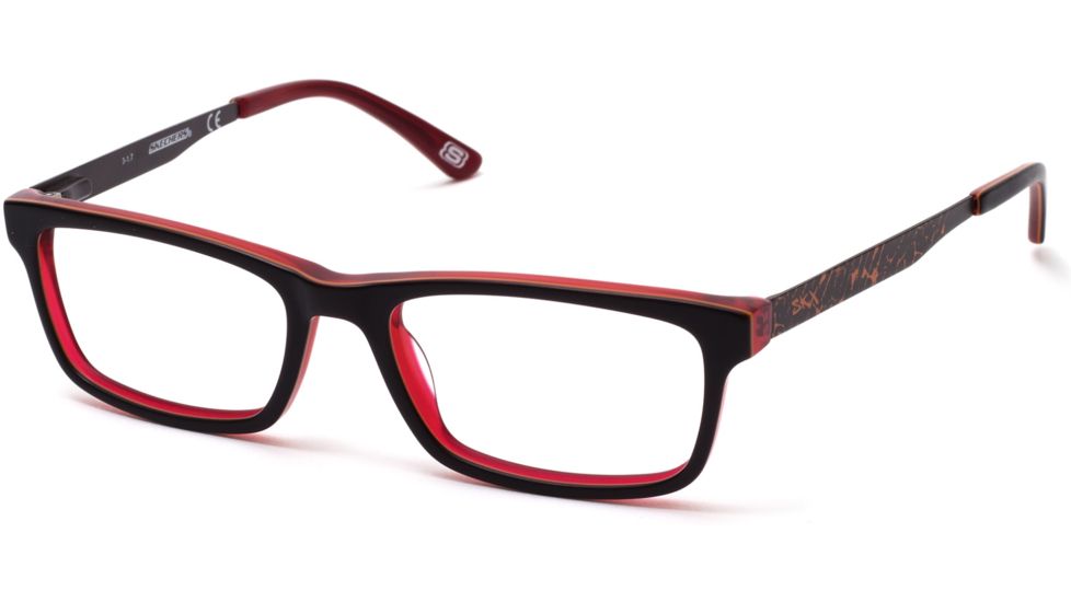 Skechers SE1150 Eyeglass Frames - Matte Dark Brown Frame Color