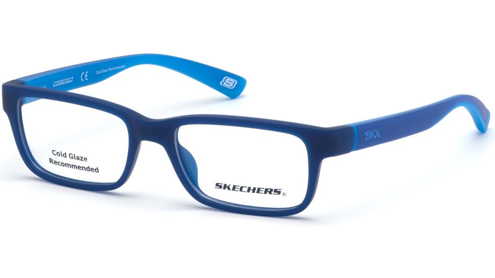 Skechers SE1157 Eyeglass Frames - Matte Blue Frame Color