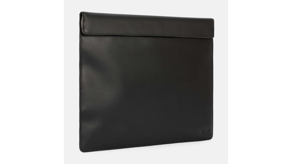 SLNT Faraday Laptop Sleeve, Black Leather, 13/14in, SPS-L13BL