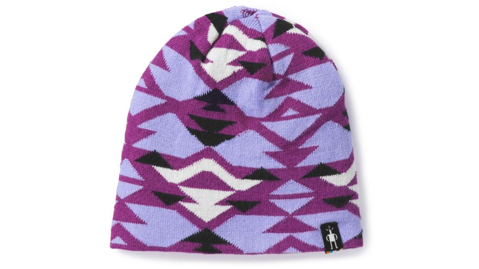 Smartwool Slopestyle Beanie-Youth Unisex, Deep Navy-Meadow Mauve H, Medium, SW000450A97-SM