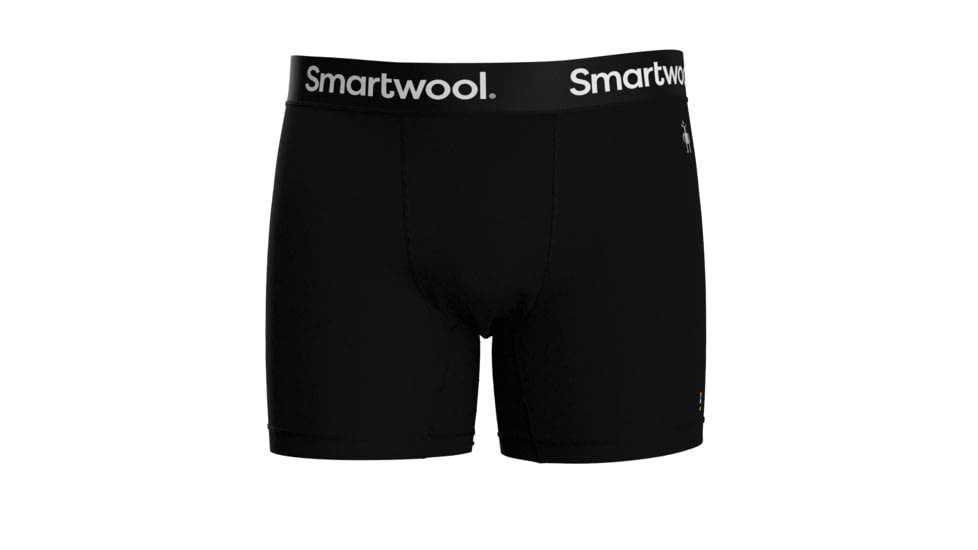 Smartwool Boxer Brief Boxed - Mens, Black, Small, SW0169960011-001 BLACK-S