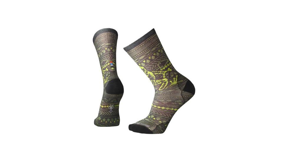 Smartwool Dart Frog Print Crew Sock - Men's, Smartwool Green, Large SW003830924-L