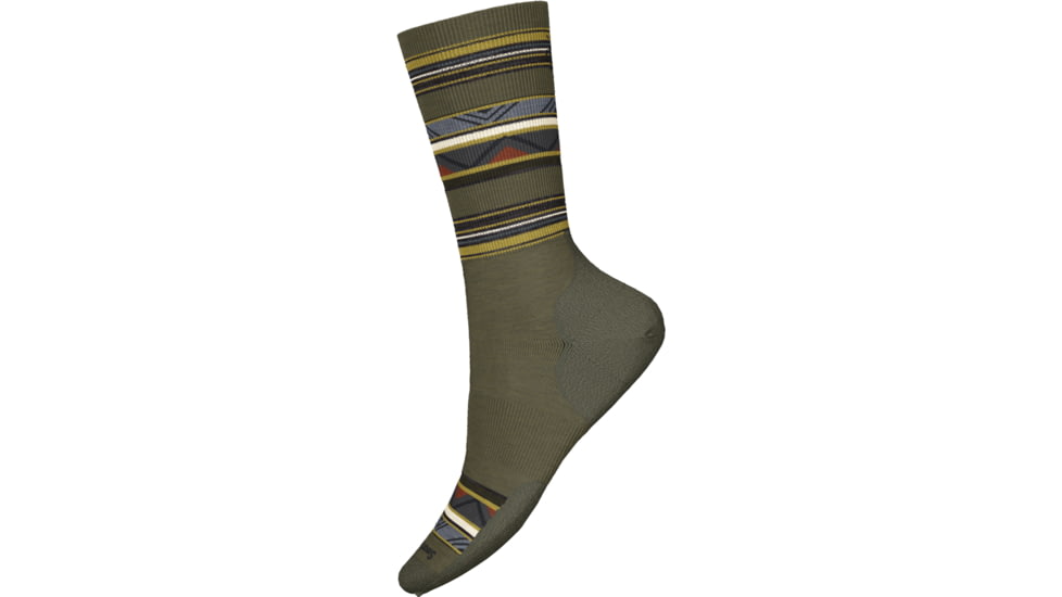 Smartwool Everyday Zig Zag Valley Crew Socks, Winter Moss, Extra Large, SW001998K181-XL