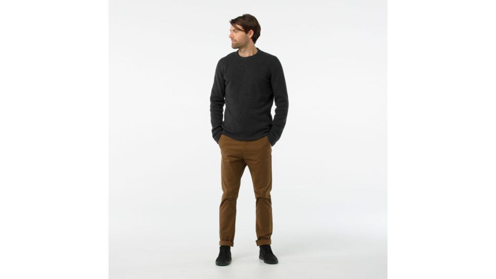 Smartwool Hudson Trail Fleece Crew Sweater - Mens, Dark Charcoal, Medium, SW016215A53-M