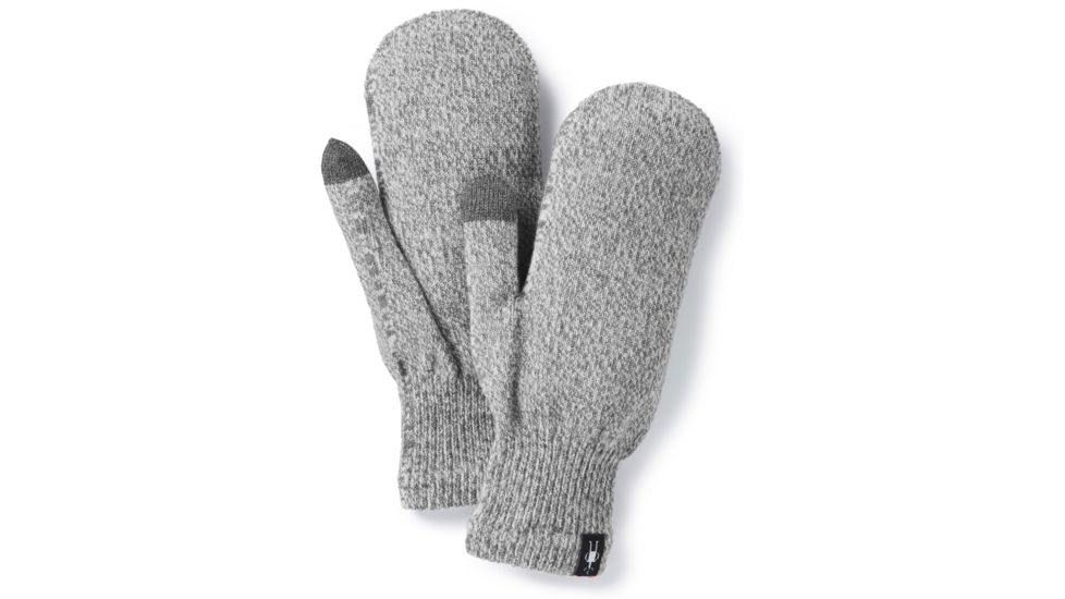 Smartwool Knit Mitt, Light Gray H, Extra Small, SW0SC252833-XS