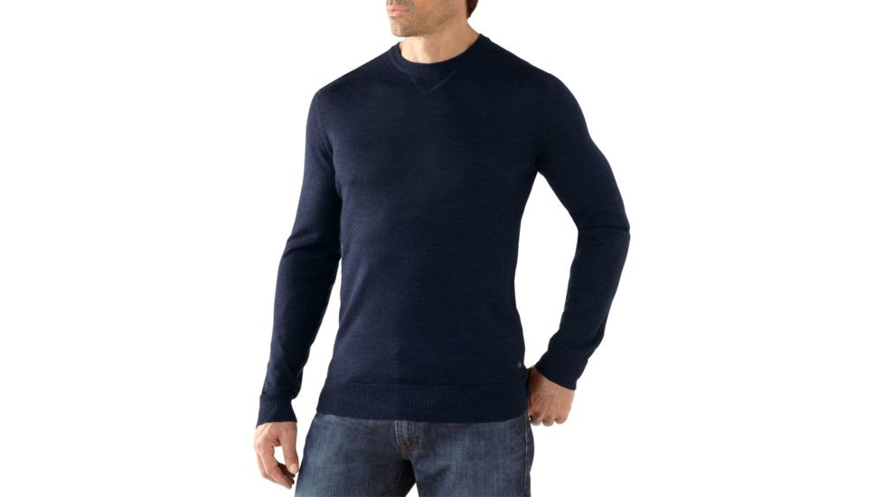Smartwool Lightweight Front Range Crew - Men's-Deep Navy Heather-Medium