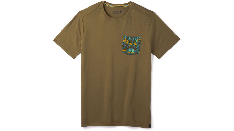 Smartwool Merino 150 Pocket Tee - Mens, Military Olive, Medium, SW015153D11-M