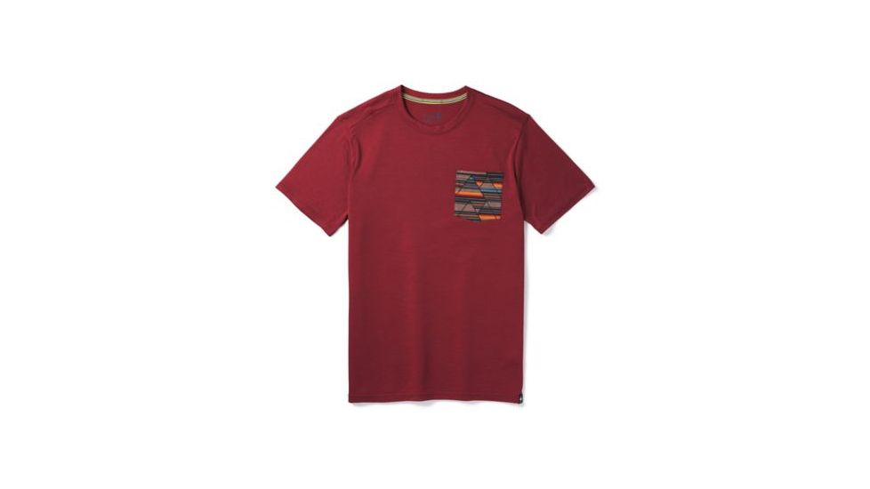 Smartwool Merino 150 Pocket Tee - Mens, Tibetan Red, Medium, SW015153A25-M