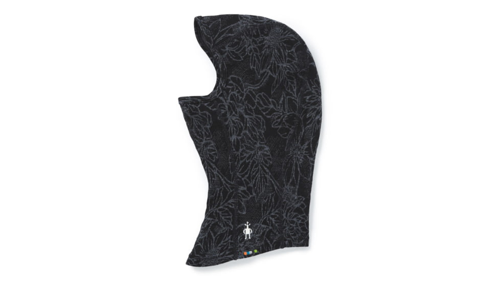Smartwool Merino 250 Pattern Balaclava, Black Traced Dahlia, One Size, SW0SC183E42-1FM
