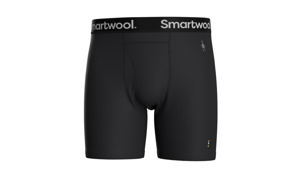 Smartwool Merino Boxer Brief Boxed - Mens, Black, Small, SW0169980011-001 BLACK-S