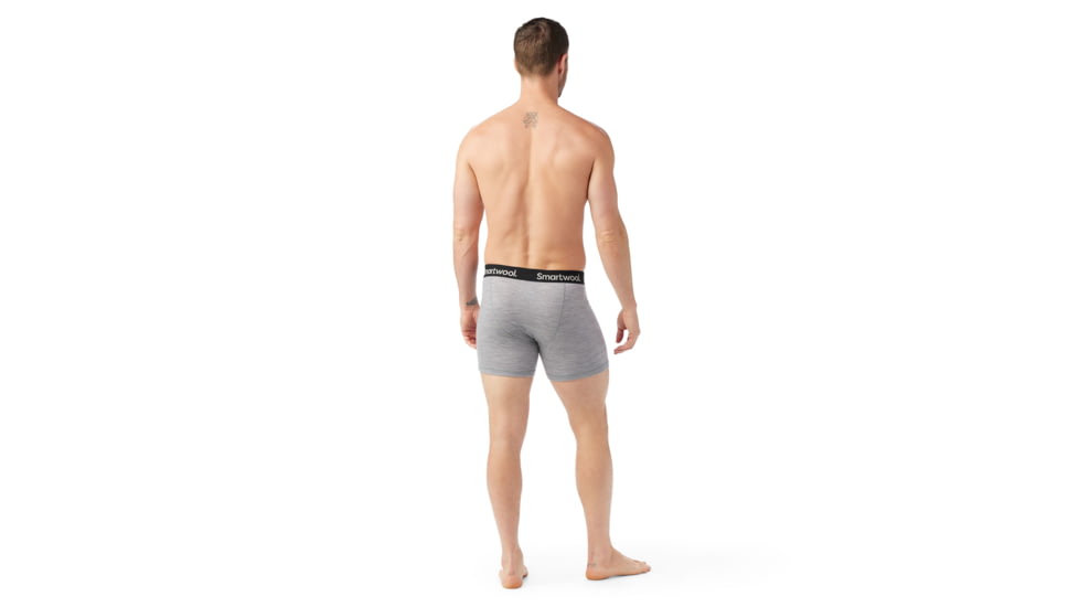 Smartwool Merino Boxer Brief Boxed - Mens, Light Gray Heather, 2XL, SW0169985451XXL000