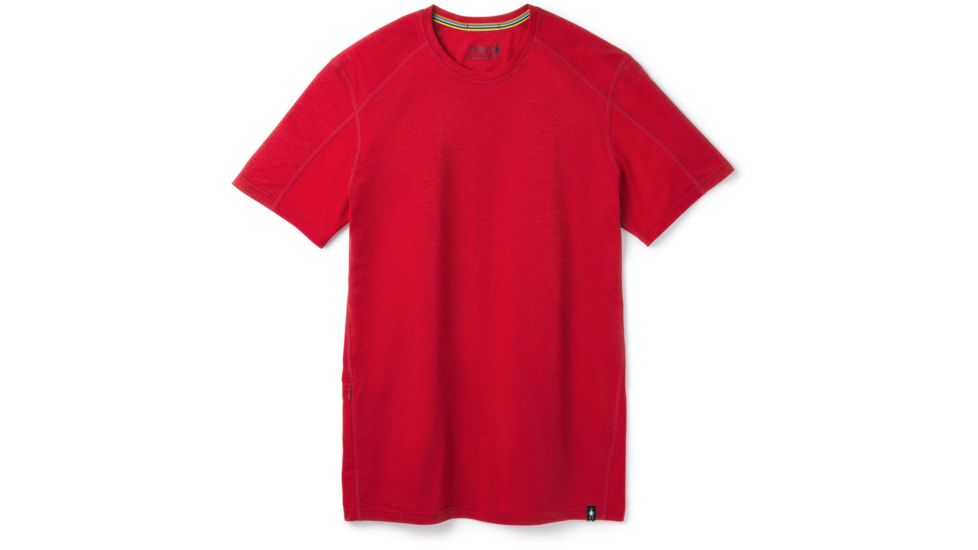 Smartwool Merino Sport 150 Hidden Pocket Tee - Mens, Chili Pepper Heather, Large, SW000371B95-L